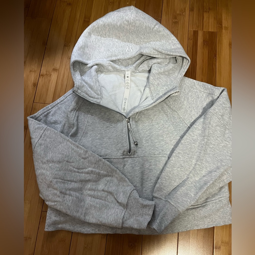 Lululemon gray scuba quarter zip